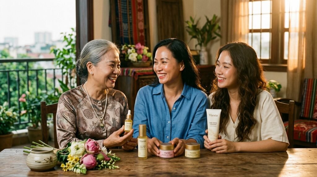 Accueil femmes vietnamiennes avec produi… 202605111011