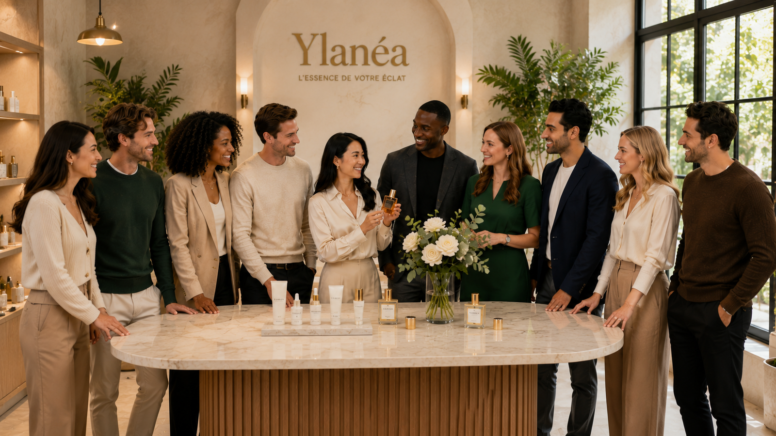 A propos Lancement de produit au ylanéa. Communauté Ylanéa réunie autour de produits de beauté naturels et premium